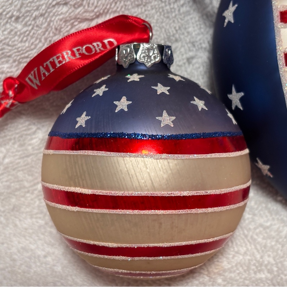 Waterford Holiday Ornament Set - Red, Blue, and White - Picture 4 of 6